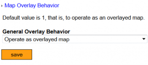 Switch for map overlay behavior